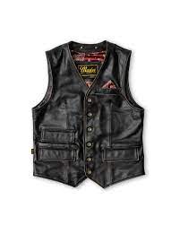 Pocketed Leather Vest
