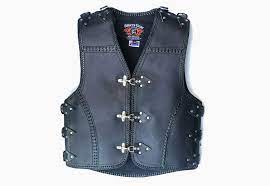 Buckled Vintage Styled Leather Vest