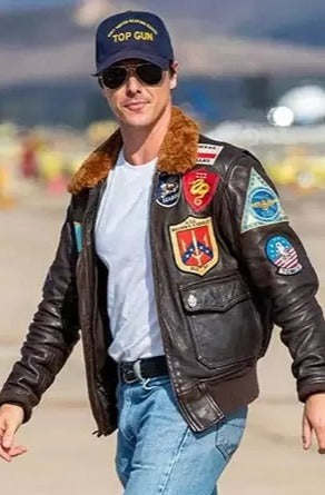 Tom Cruise in Top Gun Style Leather Jacket