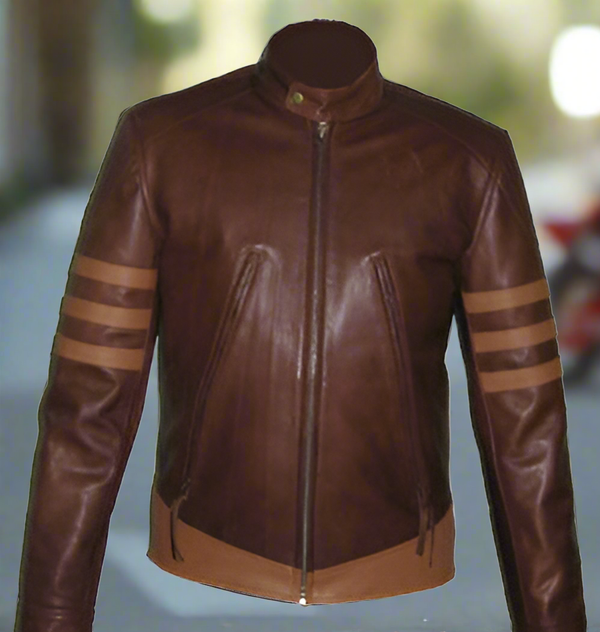Brown Leather Jacket jst11