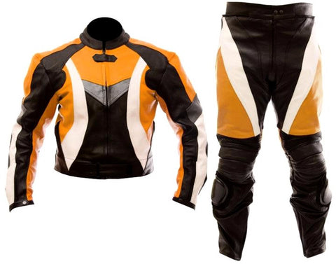 Leather Motorbike Racing Suit With Protection sf15d - leather1142