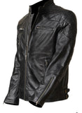 Trendy Leather Jacket jst5 - leather1142