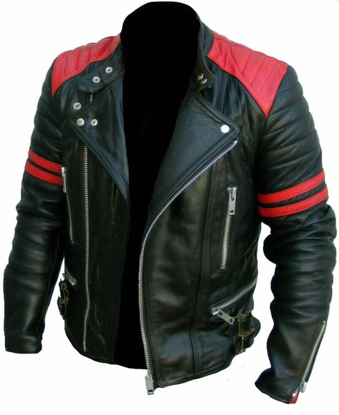 Fashionable Leather Jacket jst6 - leather1142