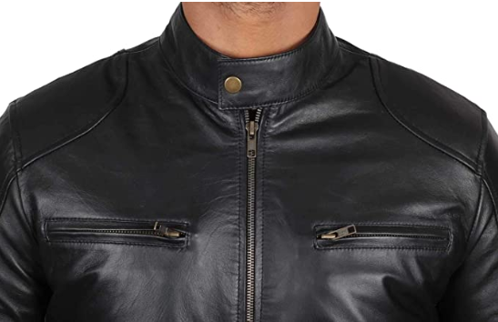 Modern Leather Jacket jst7 - leather1142