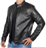 Modern Leather Jacket jst7 - leather1142