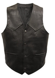 Stylish Leather Vest LV1 - leather1142