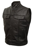 Elegant Leather Vest LV2 - leather1142