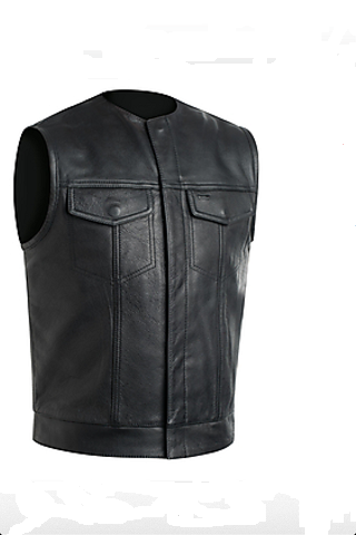 Classic Leather Vest LV3 - leather1142