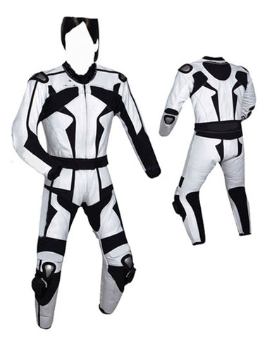 Leather Motorbike Racing Suit With Protection Msf2 - leather1142