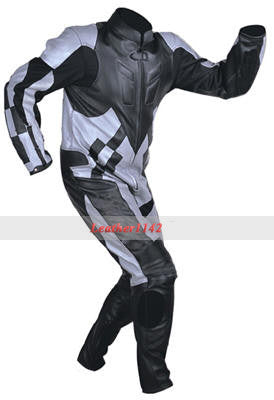 Leather Motorbike Racing Suit With Protection sf11 - leather1142