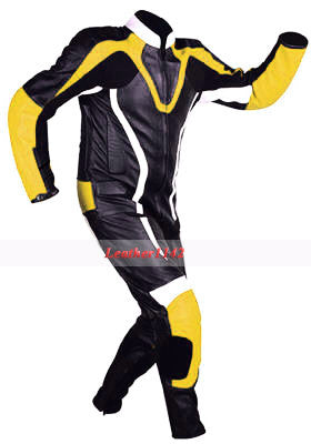 Leather Motorbike Racing Suit With Protection sf12a - leather1142