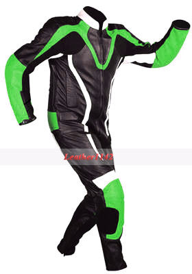 Leather Motorbike Racing Suit With Protection sf12b - leather1142