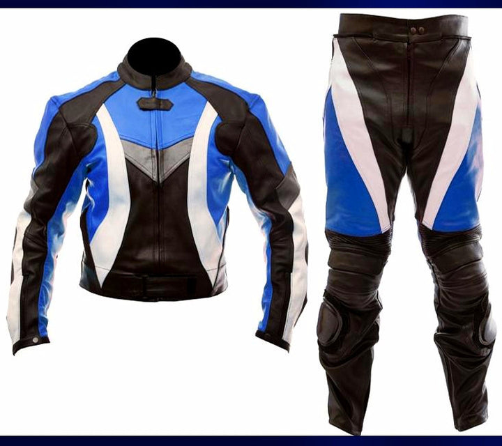 Leather Motorbike Racing Suit With Protection sf15c - leather1142