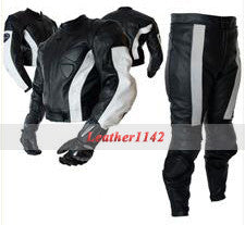 Leather Motorbike Racing Suit With Protection sf8 - leather1142